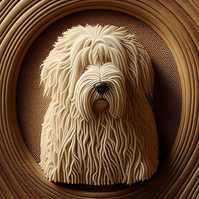 3D model Komondor dog (STL)